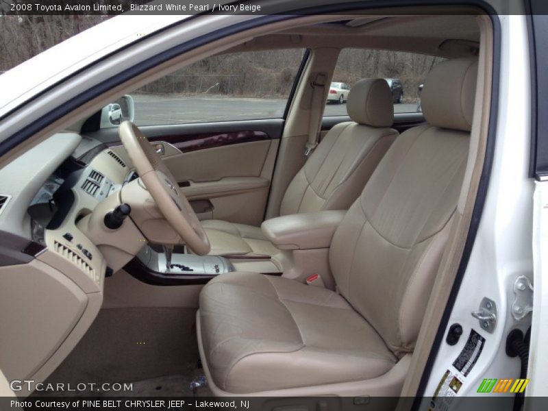 Blizzard White Pearl / Ivory Beige 2008 Toyota Avalon Limited