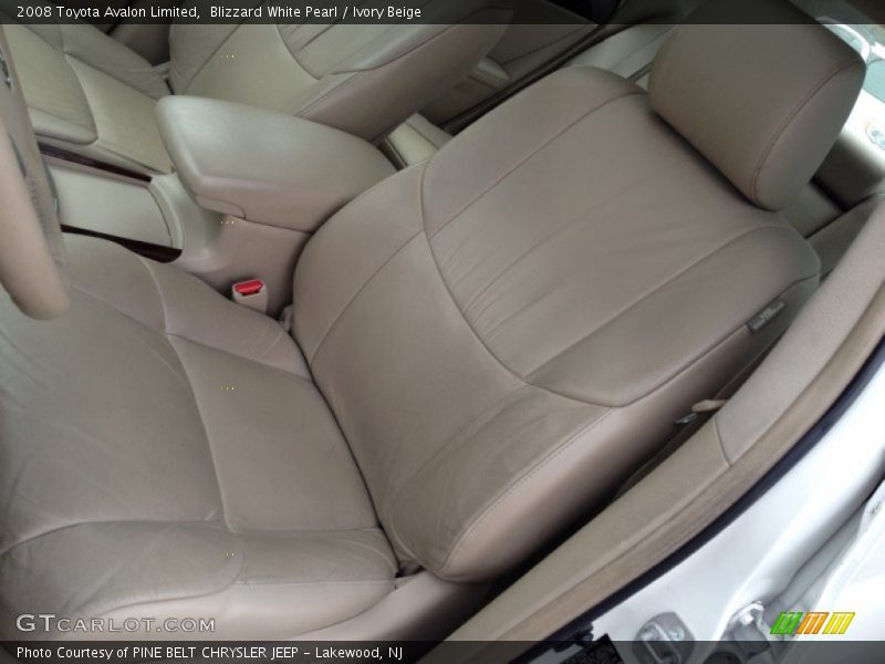 Blizzard White Pearl / Ivory Beige 2008 Toyota Avalon Limited