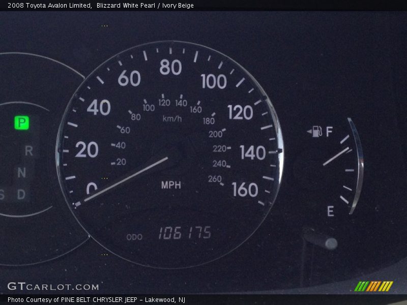 Blizzard White Pearl / Ivory Beige 2008 Toyota Avalon Limited