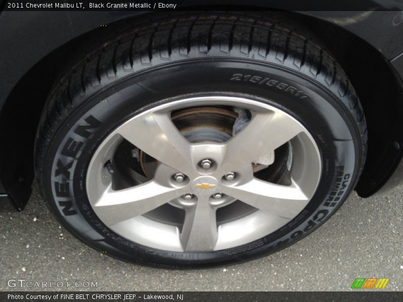 Black Granite Metallic / Ebony 2011 Chevrolet Malibu LT