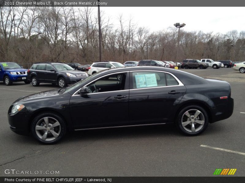 Black Granite Metallic / Ebony 2011 Chevrolet Malibu LT