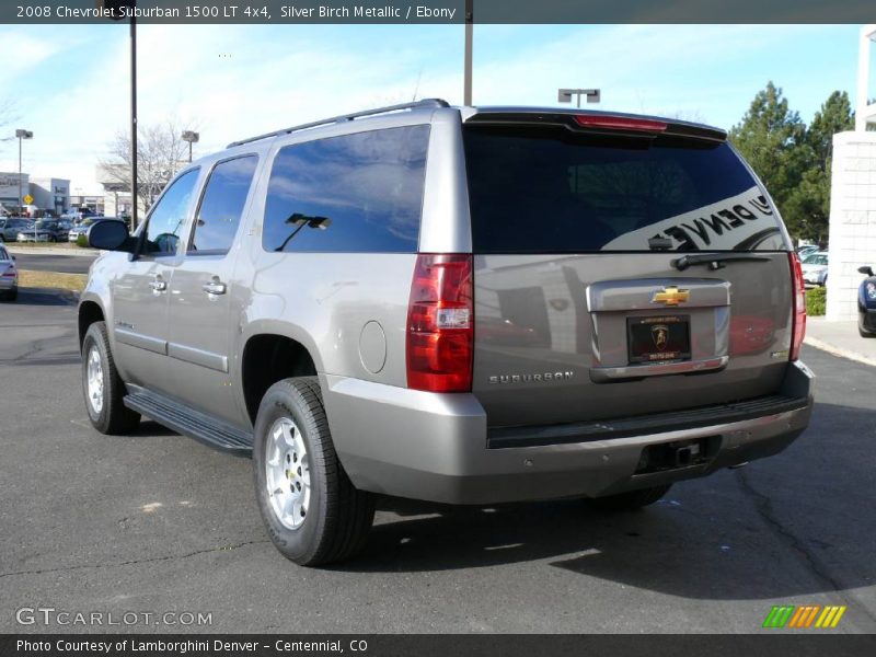 Silver Birch Metallic / Ebony 2008 Chevrolet Suburban 1500 LT 4x4