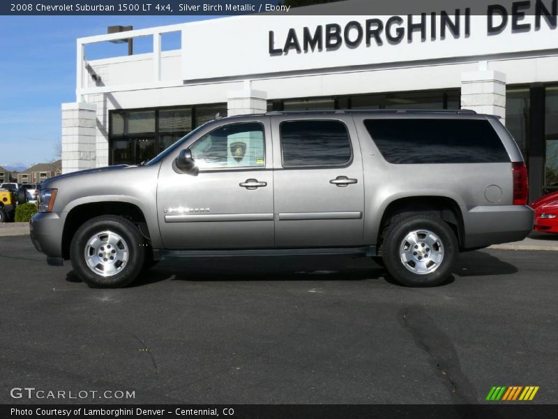 Silver Birch Metallic / Ebony 2008 Chevrolet Suburban 1500 LT 4x4