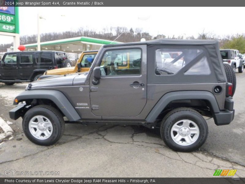 Granite Metallic / Black 2014 Jeep Wrangler Sport 4x4