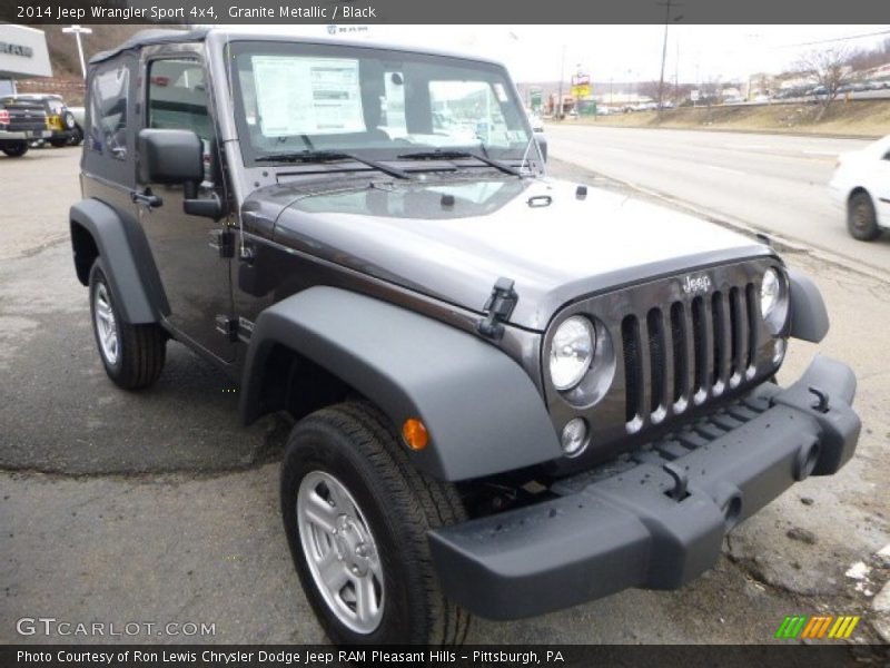 Granite Metallic / Black 2014 Jeep Wrangler Sport 4x4