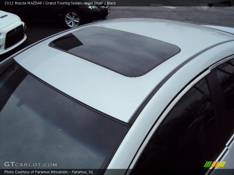 Ingot Silver / Black 2012 Mazda MAZDA6 i Grand Touring Sedan