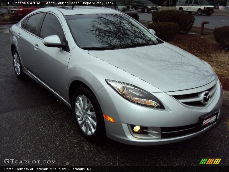 Ingot Silver / Black 2012 Mazda MAZDA6 i Grand Touring Sedan