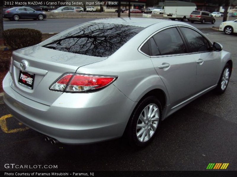 Ingot Silver / Black 2012 Mazda MAZDA6 i Grand Touring Sedan