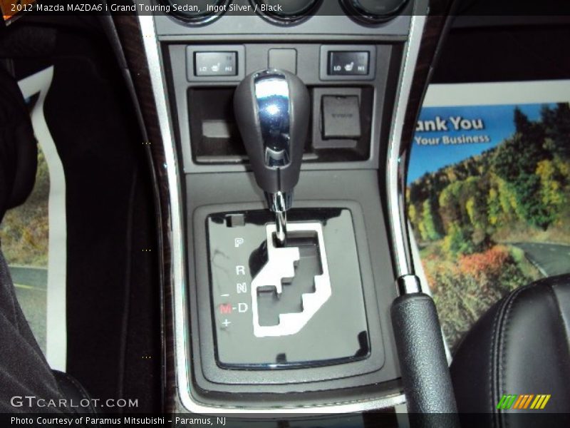 Ingot Silver / Black 2012 Mazda MAZDA6 i Grand Touring Sedan