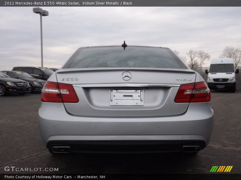 Iridium Silver Metallic / Black 2011 Mercedes-Benz E 550 4Matic Sedan