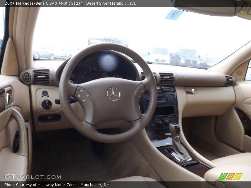 Desert Silver Metallic / Java 2004 Mercedes-Benz C 240 4Matic Sedan