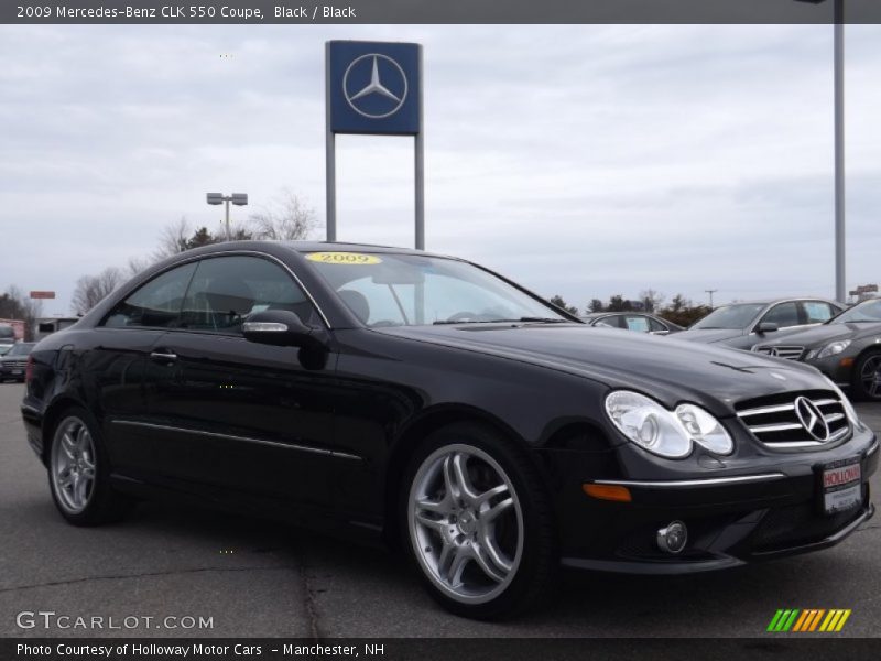 Black / Black 2009 Mercedes-Benz CLK 550 Coupe