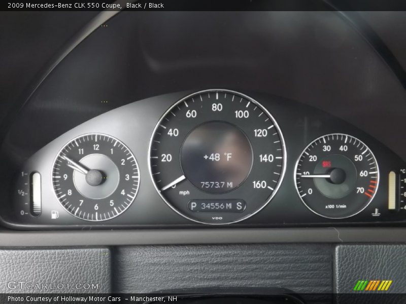 Black / Black 2009 Mercedes-Benz CLK 550 Coupe