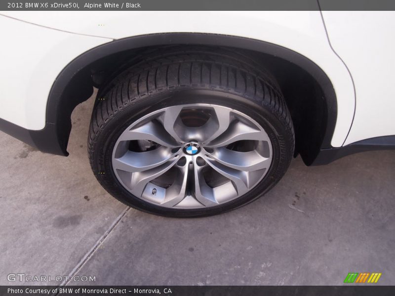 Alpine White / Black 2012 BMW X6 xDrive50i