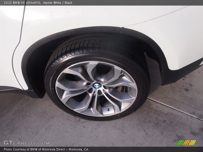 Alpine White / Black 2012 BMW X6 xDrive50i