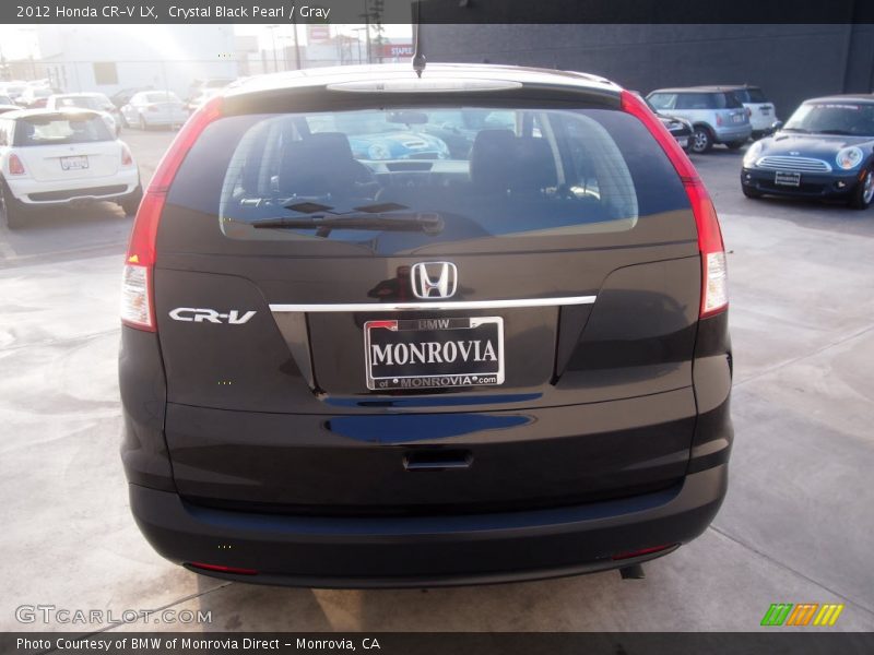 Crystal Black Pearl / Gray 2012 Honda CR-V LX