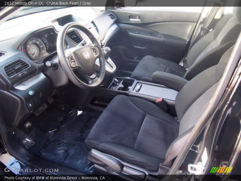 Crystal Black Pearl / Gray 2012 Honda CR-V LX