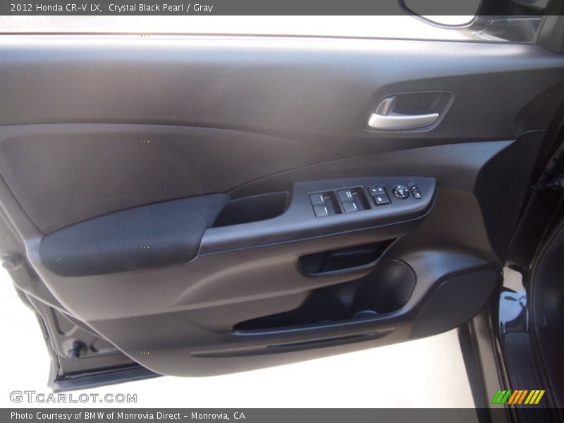 Crystal Black Pearl / Gray 2012 Honda CR-V LX