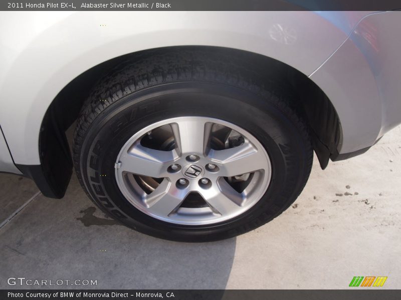 Alabaster Silver Metallic / Black 2011 Honda Pilot EX-L
