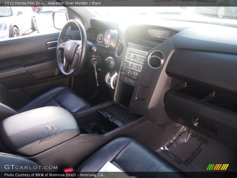 Alabaster Silver Metallic / Black 2011 Honda Pilot EX-L