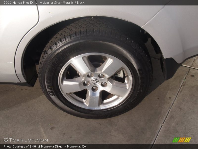 Alabaster Silver Metallic / Black 2011 Honda Pilot EX-L