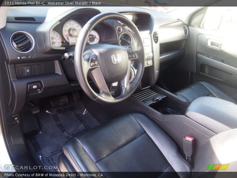 Alabaster Silver Metallic / Black 2011 Honda Pilot EX-L