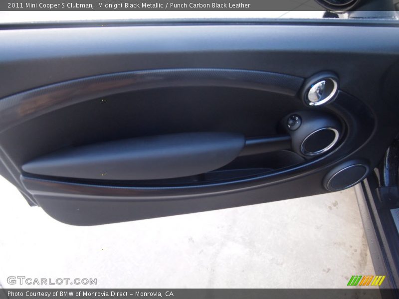 Midnight Black Metallic / Punch Carbon Black Leather 2011 Mini Cooper S Clubman