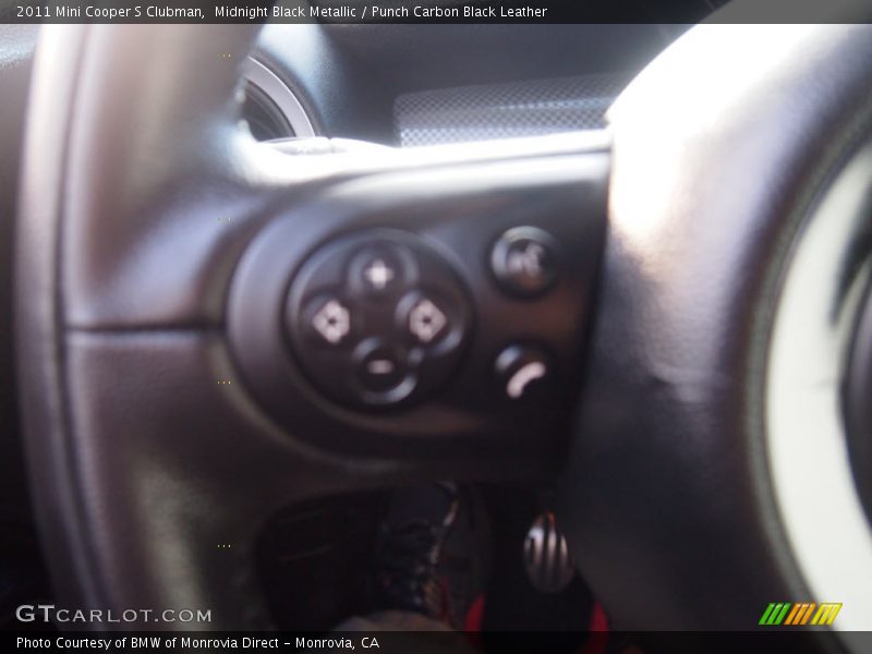 Midnight Black Metallic / Punch Carbon Black Leather 2011 Mini Cooper S Clubman