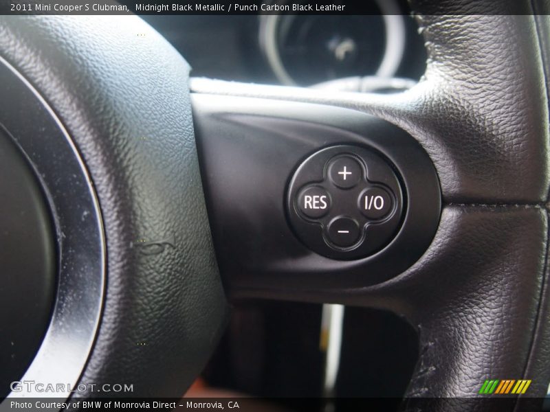 Midnight Black Metallic / Punch Carbon Black Leather 2011 Mini Cooper S Clubman