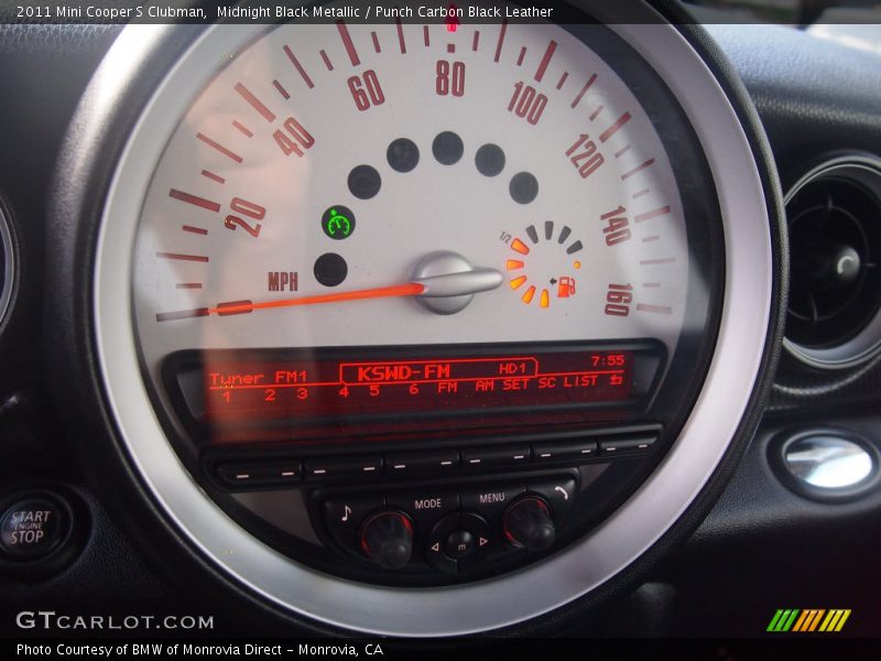 Midnight Black Metallic / Punch Carbon Black Leather 2011 Mini Cooper S Clubman
