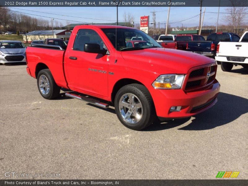 Flame Red / Dark Slate Gray/Medium Graystone 2012 Dodge Ram 1500 Express Regular Cab 4x4