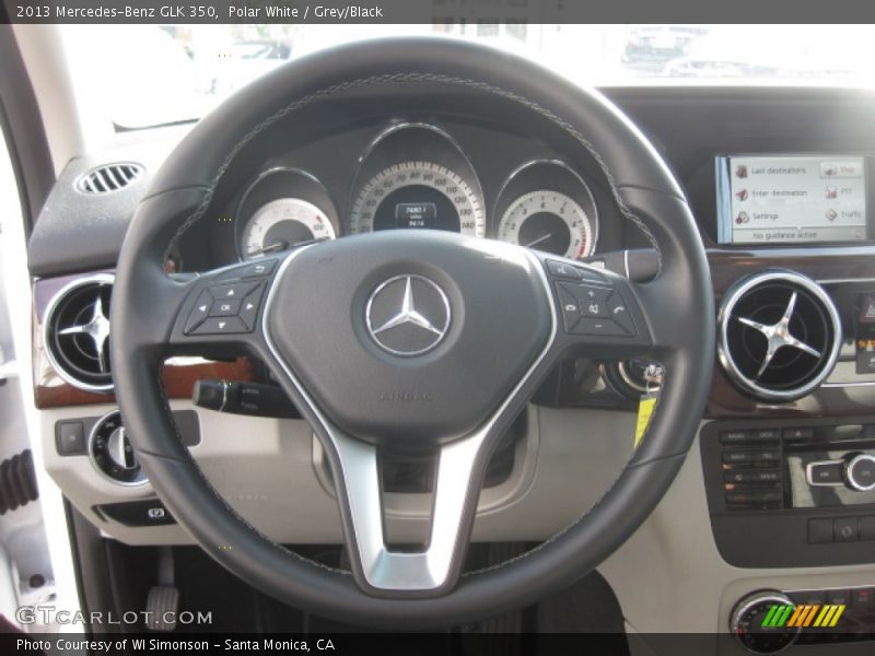 Polar White / Grey/Black 2013 Mercedes-Benz GLK 350