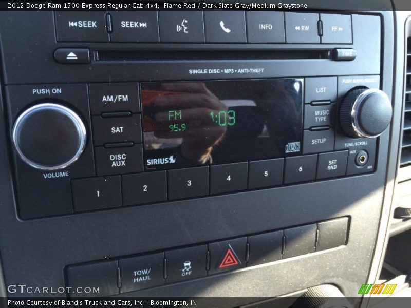 Flame Red / Dark Slate Gray/Medium Graystone 2012 Dodge Ram 1500 Express Regular Cab 4x4