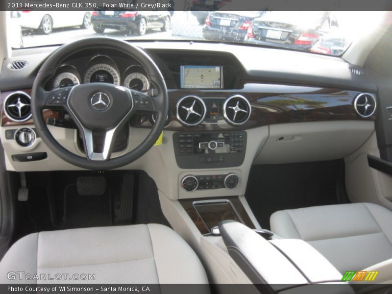 Polar White / Grey/Black 2013 Mercedes-Benz GLK 350