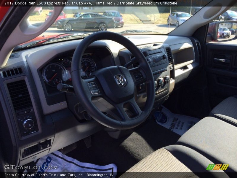 Flame Red / Dark Slate Gray/Medium Graystone 2012 Dodge Ram 1500 Express Regular Cab 4x4