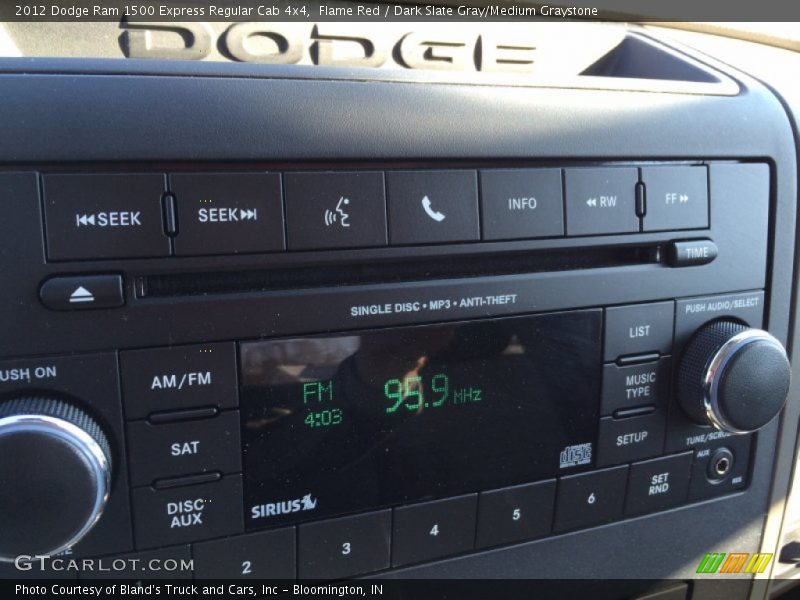 Flame Red / Dark Slate Gray/Medium Graystone 2012 Dodge Ram 1500 Express Regular Cab 4x4