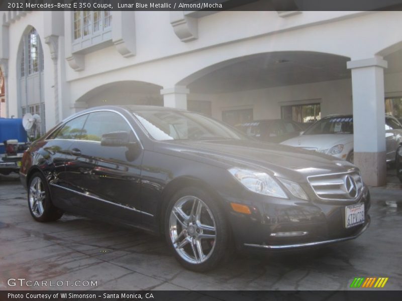 Lunar Blue Metallic / Almond/Mocha 2012 Mercedes-Benz E 350 Coupe
