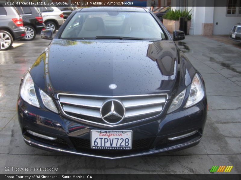 Lunar Blue Metallic / Almond/Mocha 2012 Mercedes-Benz E 350 Coupe