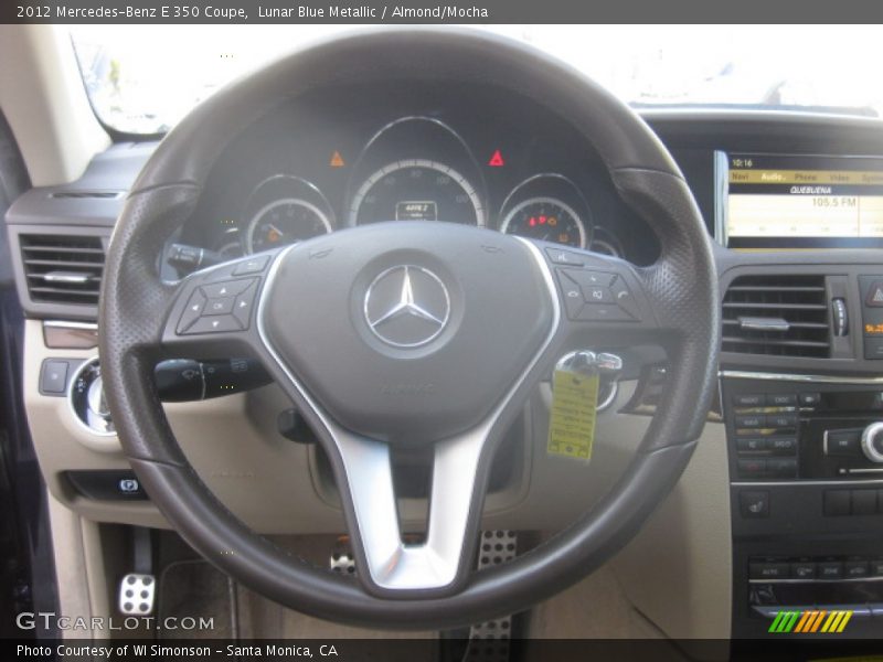 Lunar Blue Metallic / Almond/Mocha 2012 Mercedes-Benz E 350 Coupe