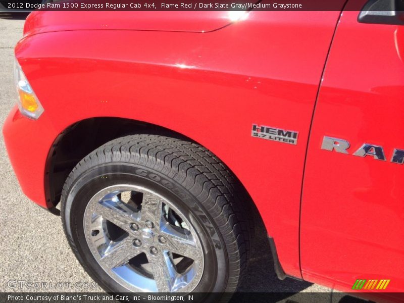 Flame Red / Dark Slate Gray/Medium Graystone 2012 Dodge Ram 1500 Express Regular Cab 4x4