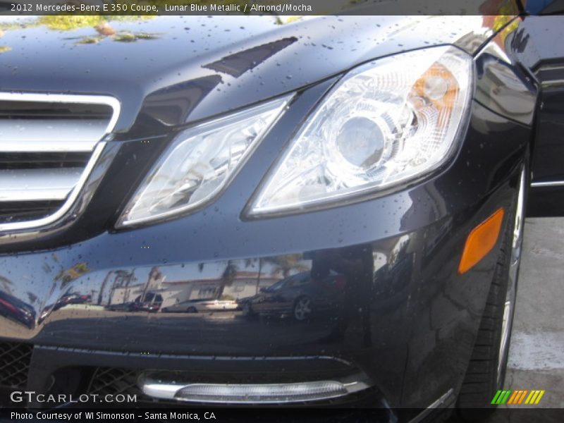 Lunar Blue Metallic / Almond/Mocha 2012 Mercedes-Benz E 350 Coupe