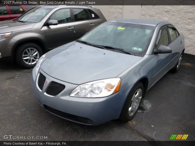 Blue Gold Crystal Metallic / Light Taupe 2007 Pontiac G6 Sedan