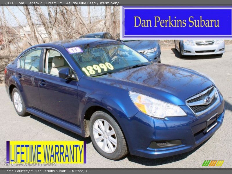 Azurite Blue Pearl / Warm Ivory 2011 Subaru Legacy 2.5i Premium