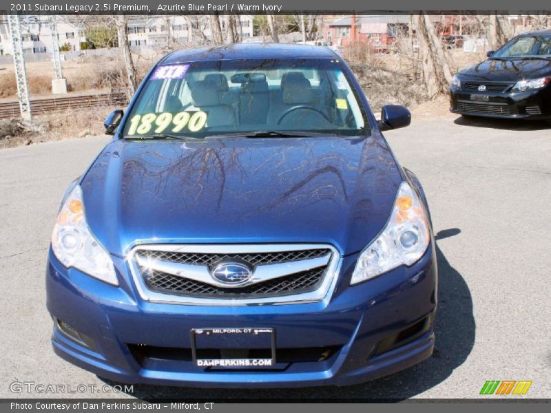 Azurite Blue Pearl / Warm Ivory 2011 Subaru Legacy 2.5i Premium