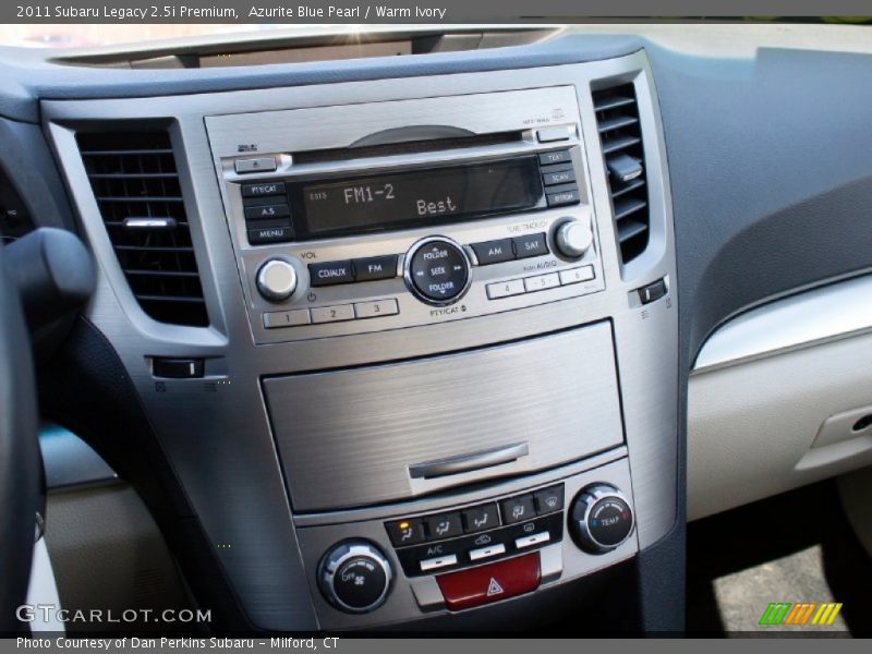 Azurite Blue Pearl / Warm Ivory 2011 Subaru Legacy 2.5i Premium