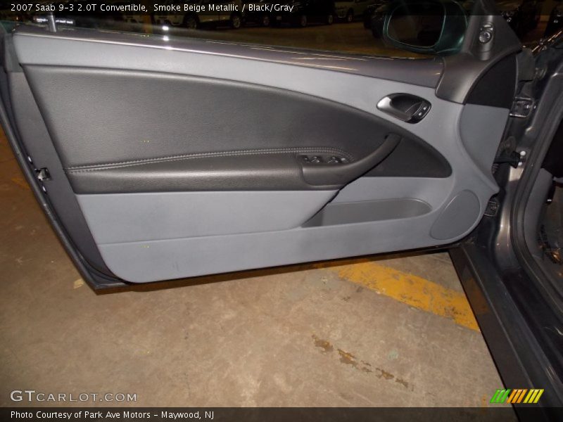 Smoke Beige Metallic / Black/Gray 2007 Saab 9-3 2.0T Convertible