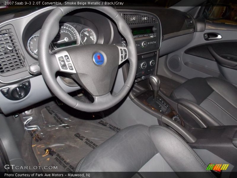 Smoke Beige Metallic / Black/Gray 2007 Saab 9-3 2.0T Convertible