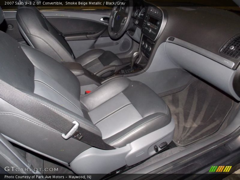 Smoke Beige Metallic / Black/Gray 2007 Saab 9-3 2.0T Convertible