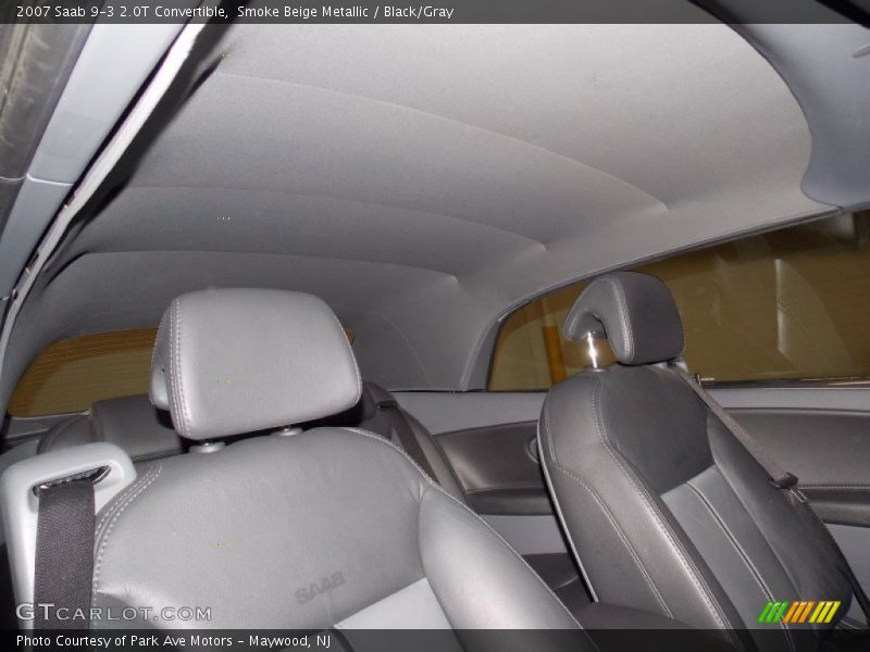 Smoke Beige Metallic / Black/Gray 2007 Saab 9-3 2.0T Convertible