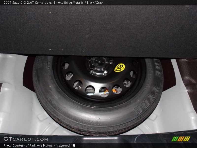 Smoke Beige Metallic / Black/Gray 2007 Saab 9-3 2.0T Convertible